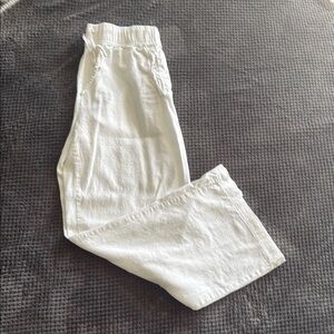 White Casual Pants
